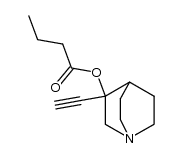 3-ethynylquinuclidin-3-ol O-butyrate ester结构式