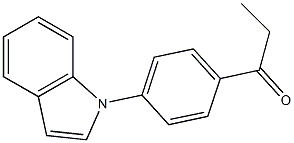 1-(4-(1H-indol-1-yl)phenyl)propan-1-one结构式