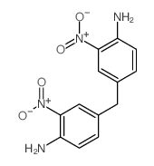 Benzenamine, 4,4'-methylenebis[2-nitro- Structure