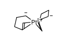 cis-bis(η2,η1-pent-4-en-1-yl)platinum Structure