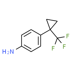 4-(1-(trifluoromethyl)cyclopropyl)aniline Structure