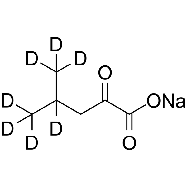 4-Methyl-2-oxopentanoic acid-d7 sodium Structure