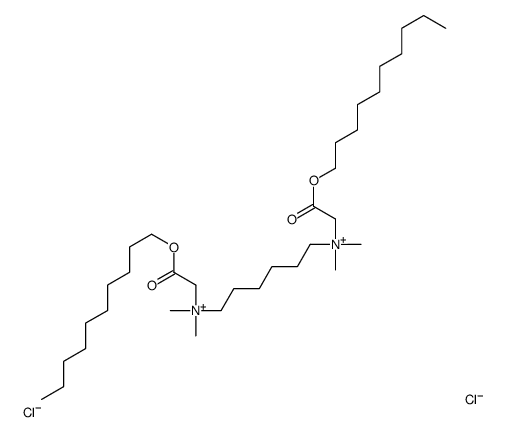 (2-decoxy-2-oxoethyl)-[6-[(2-decoxy-2-oxoethyl)-dimethylazaniumyl]hexyl]-dimethylazanium,dichloride Structure