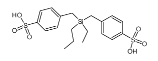 4,4'-(2-ethyl-2-propyl-2-sila-propanediyl)-bis-benzenesulfonic acid Structure