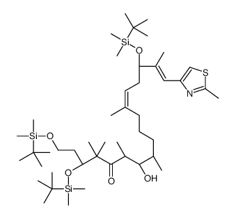 (3S,7S,8S,12Z,15S,16E)-1,3,15-tris[[tert-butyl(dimethyl)silyl]oxy]-7-hydroxy-4,4,6,8,12,16-hexamethyl-17-(2-methyl-1,3-thiazol-4-yl)heptadeca-12,16-dien-5-one Structure