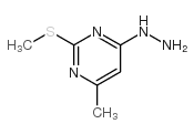 4-HYDRAZINO-6-METHYL-2-(METHYLTHIO)PYRIMIDINE Structure