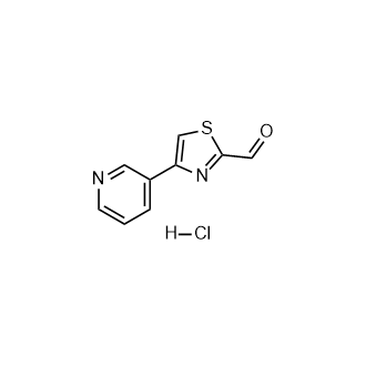 4-(吡啶-3-基)噻唑-2-甲醛盐酸盐图片