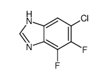 1H-Benzimidazole,6-chloro-4,5-difluoro-(9CI) structure