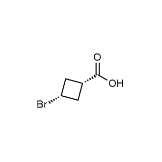 (1S,3s)-3-bromocyclobutane-1-carboxylic acid structure