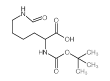 N-Boc-N'-formyl-L-lysine Structure