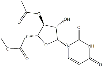 1-(3-O,5-O-Diacetyl-β-D-arabinofuranosyl)uracil结构式