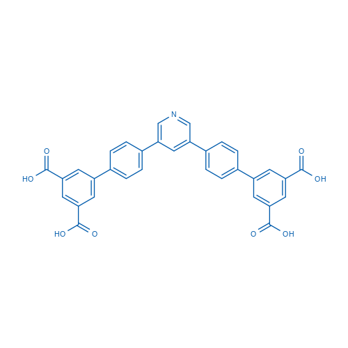 4',4'''-(吡啶-3,5-二基)双(([1,1'-联苯]-3,5-二羧酸))结构式