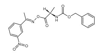 Z-L-Ala-O-N=C(CH3)-C6H4-m-NO2 Structure