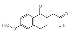 1(2H)-Naphthalenone,3,4-dihydro-6-methoxy-2-(2-oxopropyl)- Structure