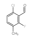 6-氯-2-氟-3-甲基苯甲醛结构式