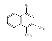 3-Amino-1-bromo-4-methylisoquinoline结构式