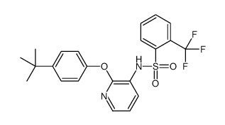 N-[2-(4-tert-butylphenoxy)pyridin-3-yl]-2-(trifluoromethyl)benzenesulfonamide Structure