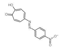 4-[(4-nitrophenyl)hydrazinylidene]cyclohepta-2,5-diene-1,7-dione Structure