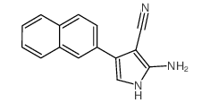 2-AMINO-4-(NAPHTHALEN-2-YL)-1H-PYRROLE-3-CARBONITRILE结构式