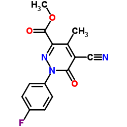 Methyl 5-cyano-1-(4-fluorophenyl)-4-methyl-6-oxo-1,6-dihydro-3-pyridazinecarboxylate图片