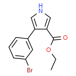 4-(3-BROMOPHENYL)-1H-PYRROLE-3-CARBOXYLIC ACID ETHYL ESTER picture