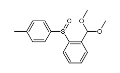 2-(p-tolylsulfinyl)benzaldehyde dimethyl acetal Structure