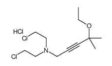 N,N-bis(2-chloroethyl)-4-ethoxy-4-methylpent-2-yn-1-amine,hydrochloride结构式