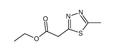 ethyl 2-(5-methyl-1,3,4-thiadiazol-2-yl)acetate Structure