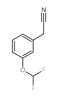 3-(二氟甲氧基)苯乙腈结构式