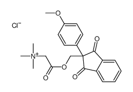 [2-[[2-(4-methoxyphenyl)-1,3-dioxoinden-2-yl]methoxy]-2-oxoethyl]-trimethylazanium,chloride结构式
