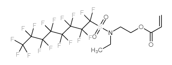 N-乙基全氟辛基磺酰胺基乙基丙烯酸酯结构式