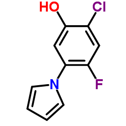 2-Chloro-4-fluoro-5-(1H-pyrrol-1-yl)phenol structure