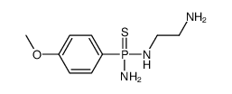 N'-[amino-(4-methoxyphenyl)phosphinothioyl]ethane-1,2-diamine Structure