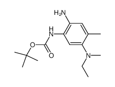 [2-amino-5-(ethyl-methyl-amino)-4-methyl-phenyl]-carbamic acid tert-butyl ester Structure