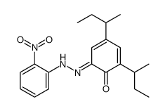 2,4-di(butan-2-yl)-6-[(2-nitrophenyl)hydrazinylidene]cyclohexa-2,4-dien-1-one结构式