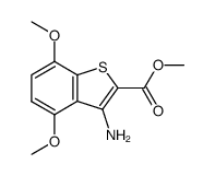 methyl 3-amino-4,7-dimethoxybenzo[b]thiophene-2-carboxylate structure