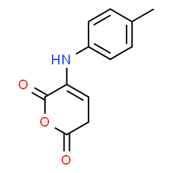 2H-Pyran-2,6(3H)-dione, 5-[(4-methylphenyl)amino]- (9CI)结构式