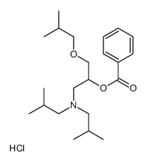 [1-[bis(2-methylpropyl)amino]-3-(2-methylpropoxy)propan-2-yl] benzoate,hydrochloride Structure