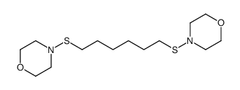 4-(6-morpholin-4-ylsulfanylhexylsulfanyl)morpholine结构式