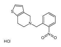 5-[(2-nitrophenyl)methyl]-6,7-dihydro-4H-thieno[3,2-c]pyridine,hydrochloride结构式