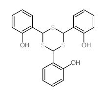 2-[4,6-bis(2-hydroxyphenyl)-1,3,5-trithian-2-yl]phenol结构式