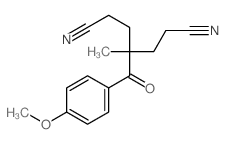 4-(4-methoxybenzoyl)-4-methyl-heptanedinitrile Structure