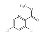 2-Pyridinecarboxylicacid, 3,5-dichloro-, methyl ester structure