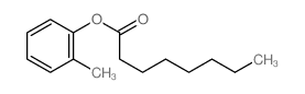 Octanoic acid,2-methylphenyl ester structure