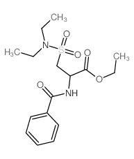 ethyl 2-benzamido-3-(diethylsulfamoyl)propanoate Structure