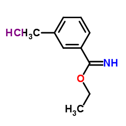 ETHYL 3-METHYLBENZIMIDATE HYDROCHLORIDE Structure