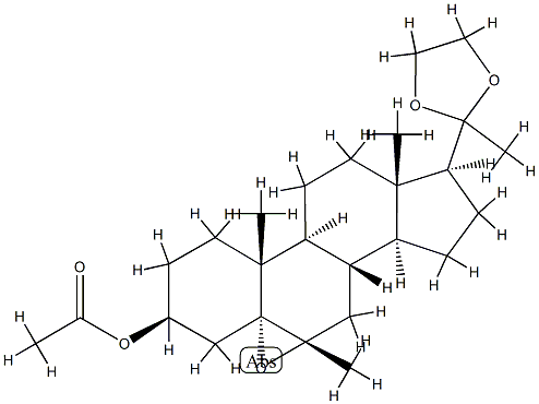 3β-(Acetyloxy)-5,6α-epoxy-6β-methyl-5α-pregnan-20-one ethylene acetal picture