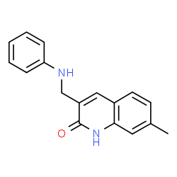 3-(Anilinomethyl)-7-methylquinolin-2(1H)-one图片