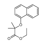 ethyl 2-methyl-2-naphthalen-1-yloxypropanoate结构式