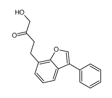 1-hydroxy-4-(3-phenyl-1-benzofuran-7-yl)butan-2-one Structure